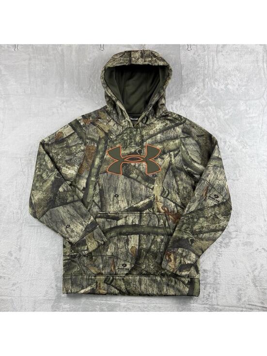 Under Armour Other - Under Armour Mossy Oak Camo Hoodie Mens Small Hunting Pullover ColdGear Cottage